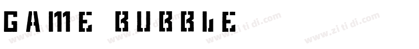 game bubble字体转换